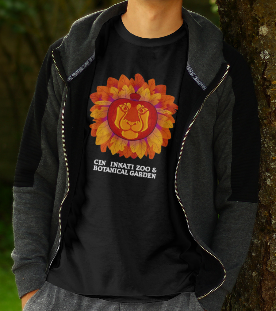 Lion Pumpkin Glow Cincinnati Zoo And Botanical Garden T-Shirt