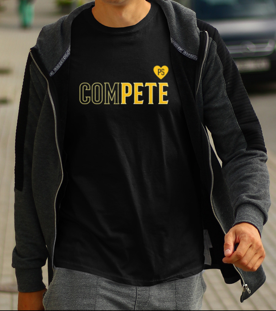 Compete Pete PS Heart Design Love T-Shirt
