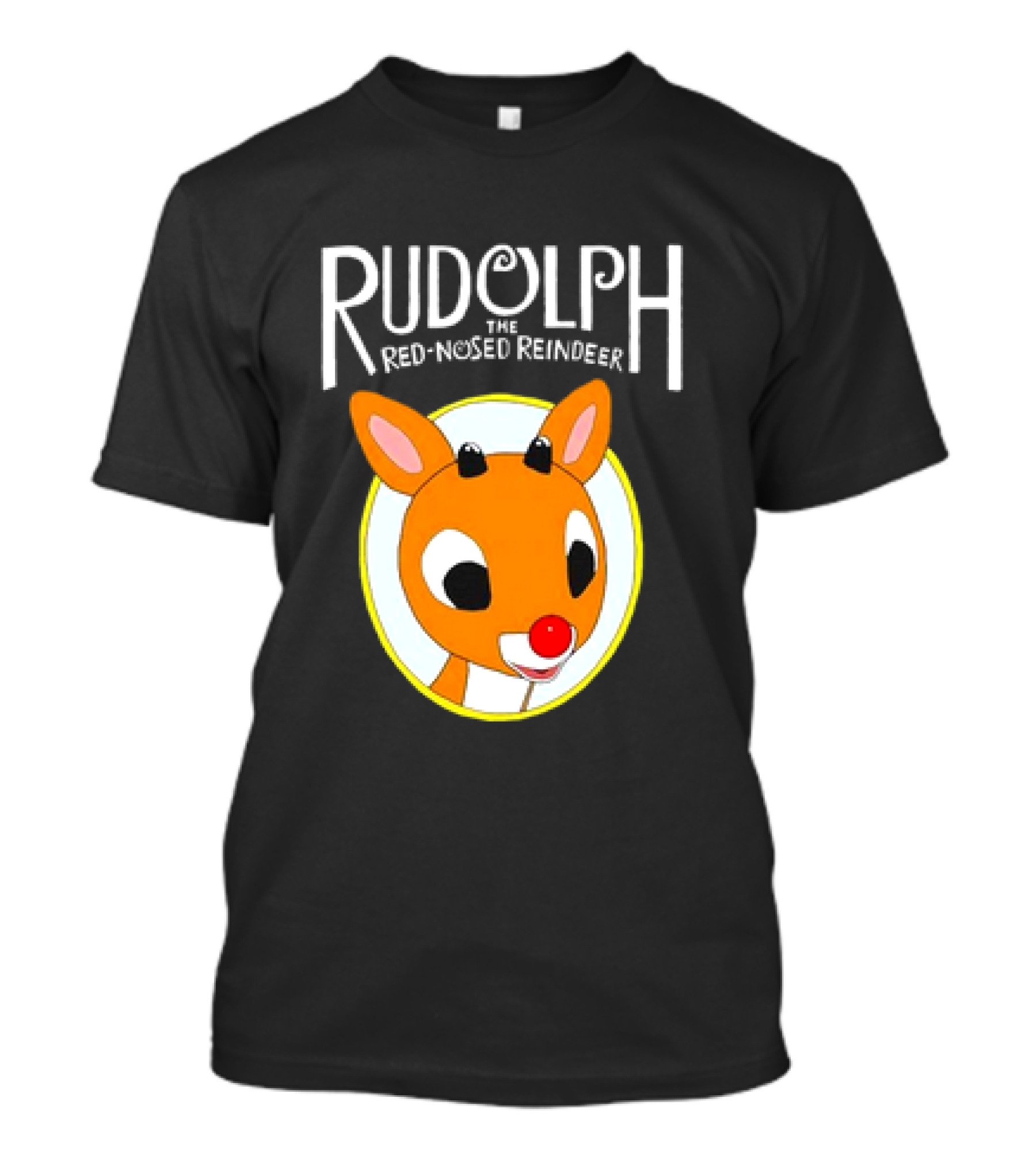 Rudolph The Red-Nosed Reindeer Cute Christmas Character T-Shirt