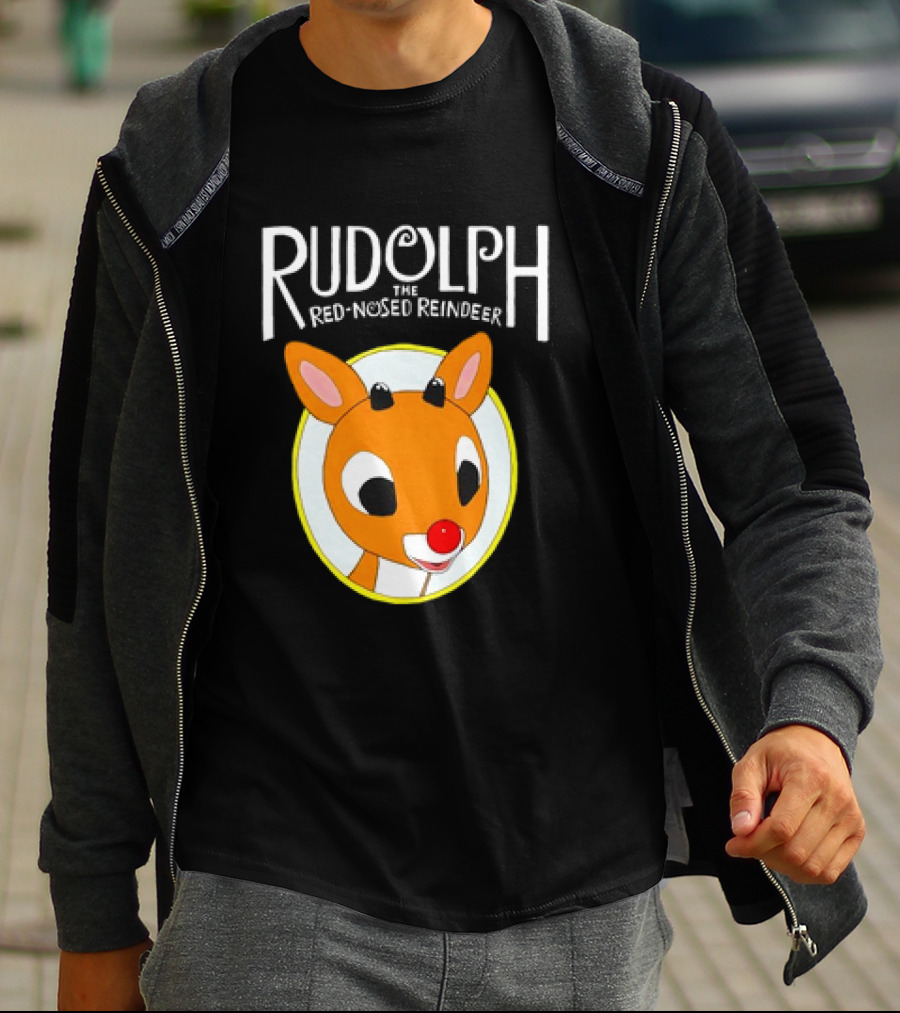 Rudolph The Red-Nosed Reindeer Cute Christmas Character T-Shirt