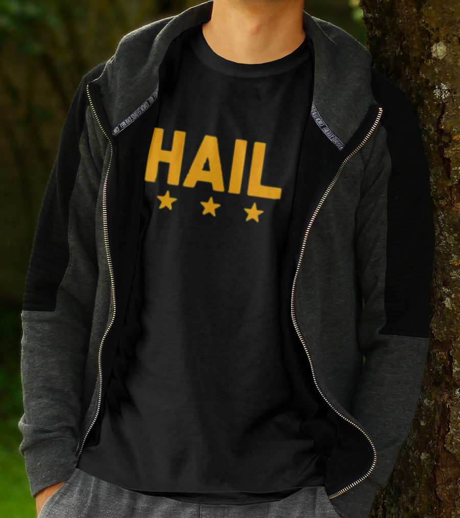 Hail Washington, D.C. Football Stars Three Yellow Stars T-Shirt