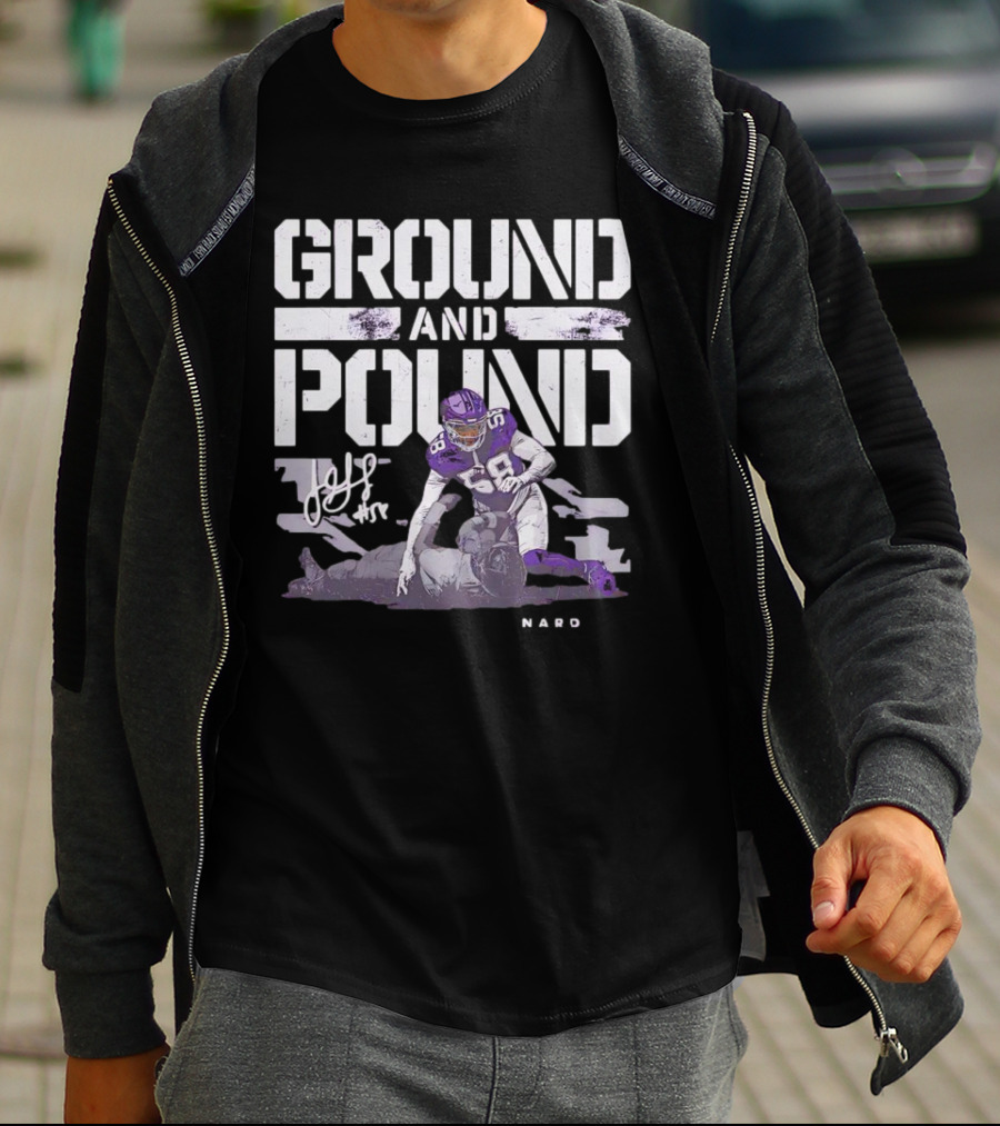 Ground And Pound Jonathan Greenard Minnesota Vikings NFL Vintage Football T-Shirt