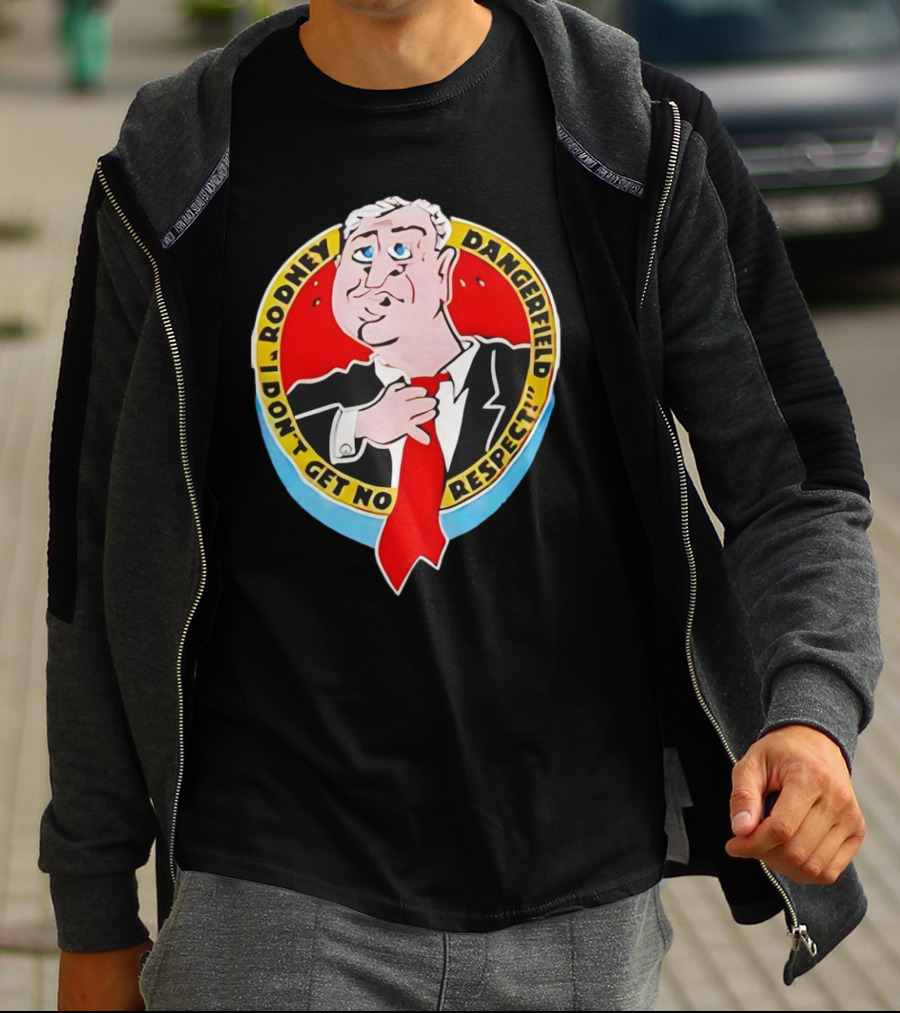 Rodney Dangerfield I Don't Get No Respect Vintage Red Tie Cartoon Comedy T-Shirt