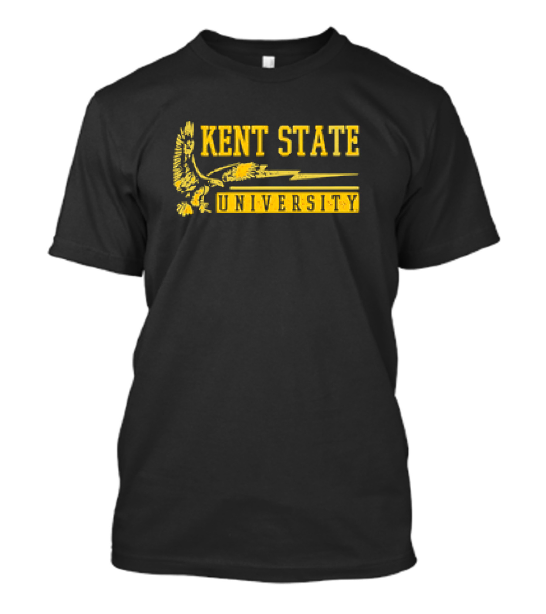 Kent State University Golden Eagles Lightning Bolt T-Shirt