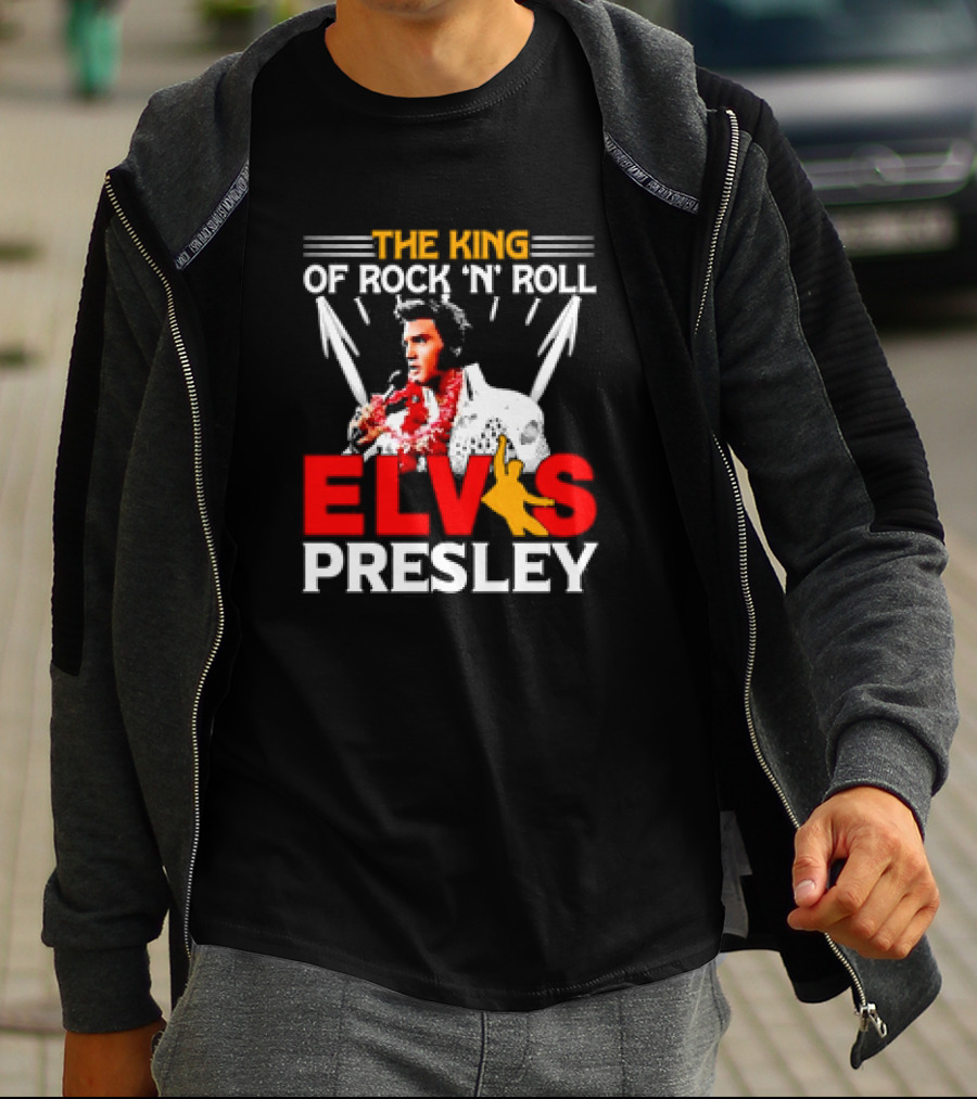 The King Of Rock 'N' Roll Elvis Presley Retro T-Shirt