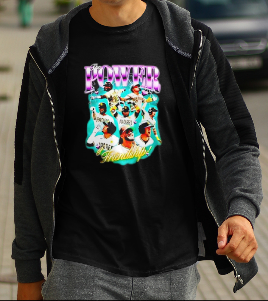 The Power Of Friendship Padres Baseball T-Shirt