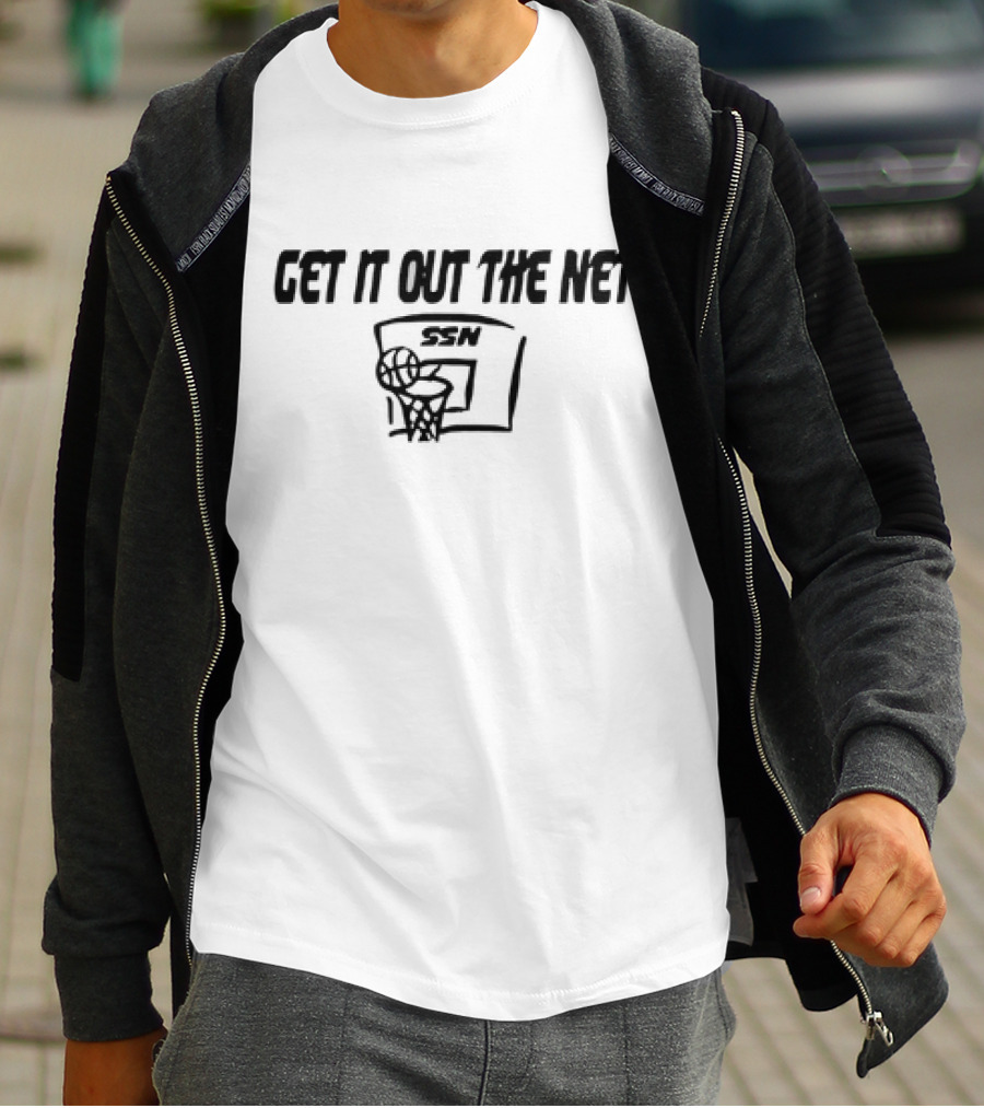 Get It Out The Net Basketball SSN Backboard Netting T-Shirt