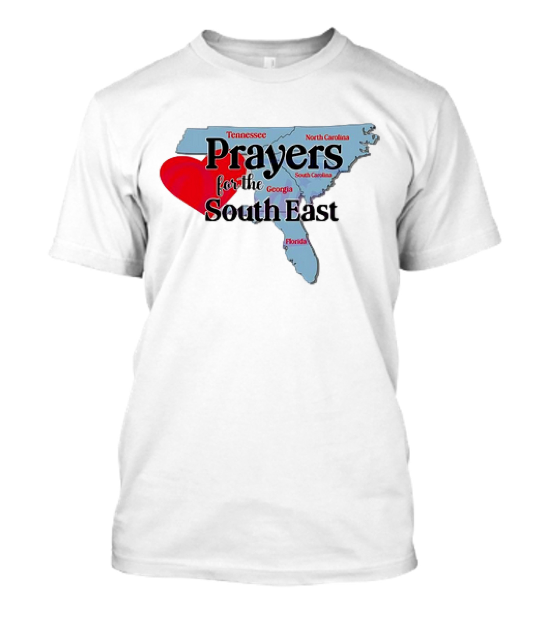 Prayers For The South East Hurricane Helene Survive Tennessee North Carolina Georgia South Carolina Florida T-Shirt