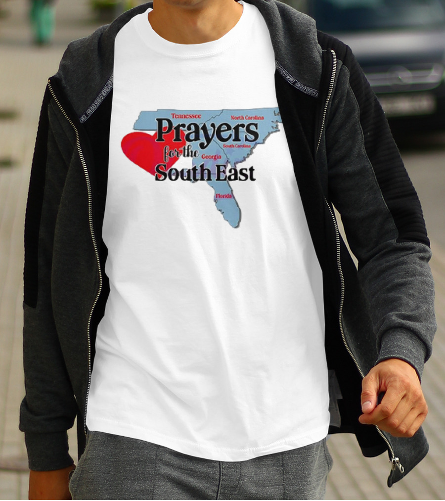 Prayers For The South East Hurricane Helene Survive Tennessee North Carolina Georgia South Carolina Florida T-Shirt