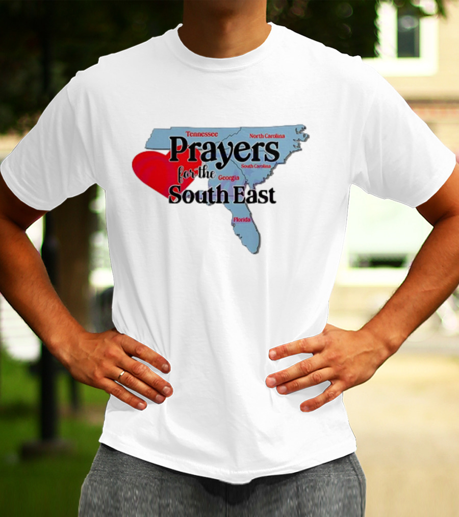 Prayers For The South East Hurricane Helene Survive Tennessee North Carolina Georgia South Carolina Florida T-Shirt
