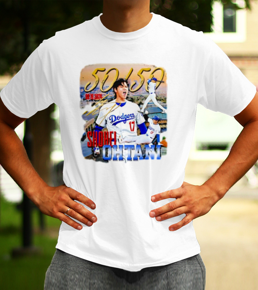 50 50 Club Shohei Ohtani Los Angeles Dodgers T-Shirt
