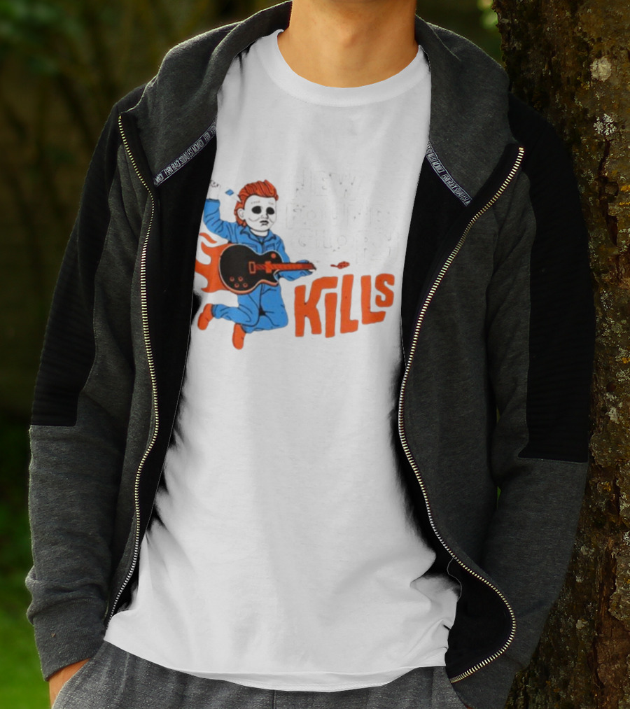 New Found Glory Kills Michael Myers Guitar Flame Character T-Shirt