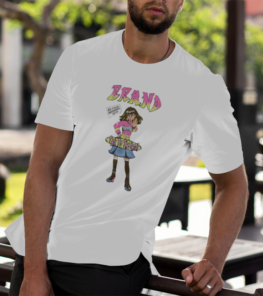 BRAND Skateboard Style Girl Talk To The Hand Retro Vibes T-Shirt