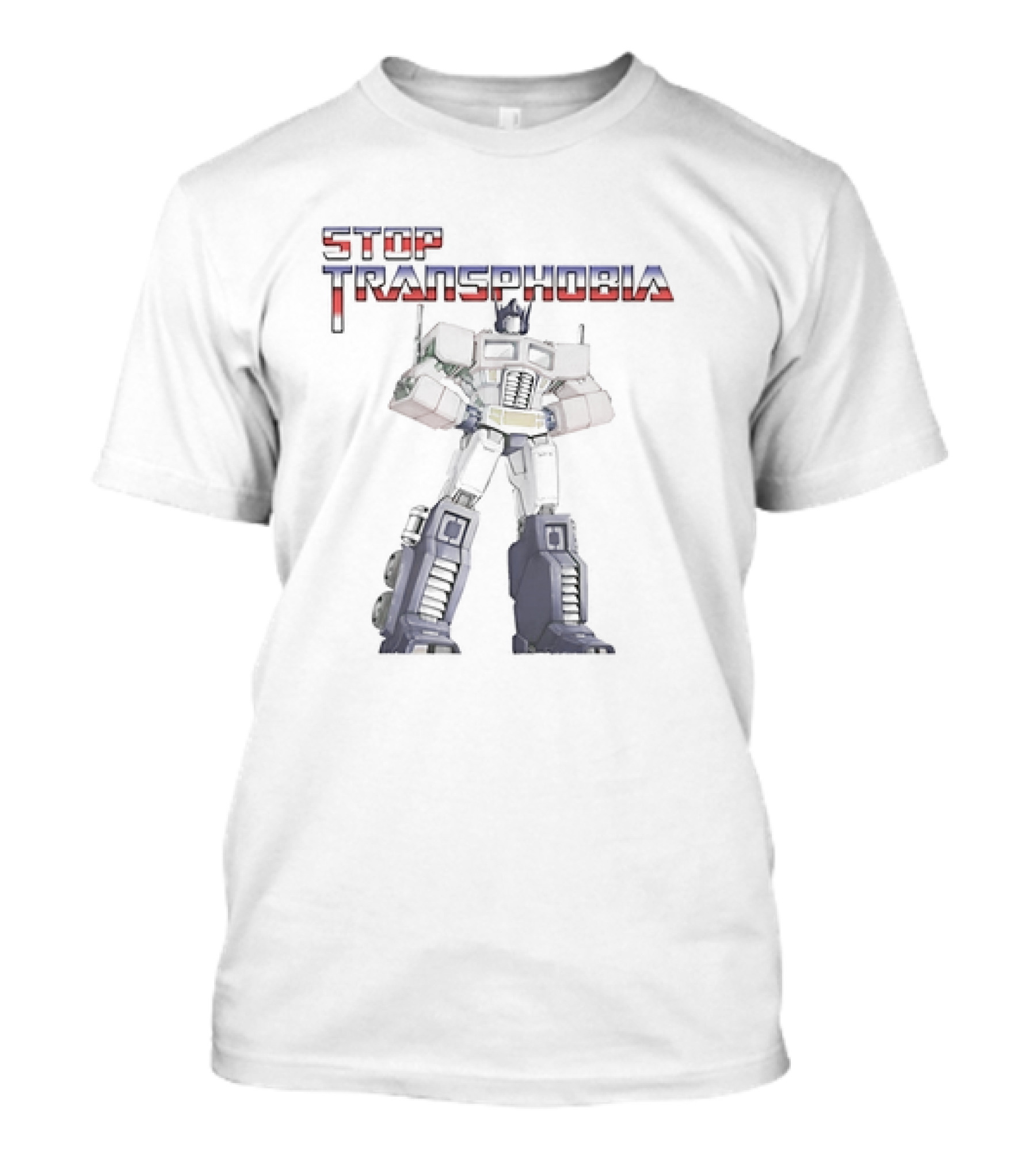 Stop Transphobia Optimus Prime T-Shirt