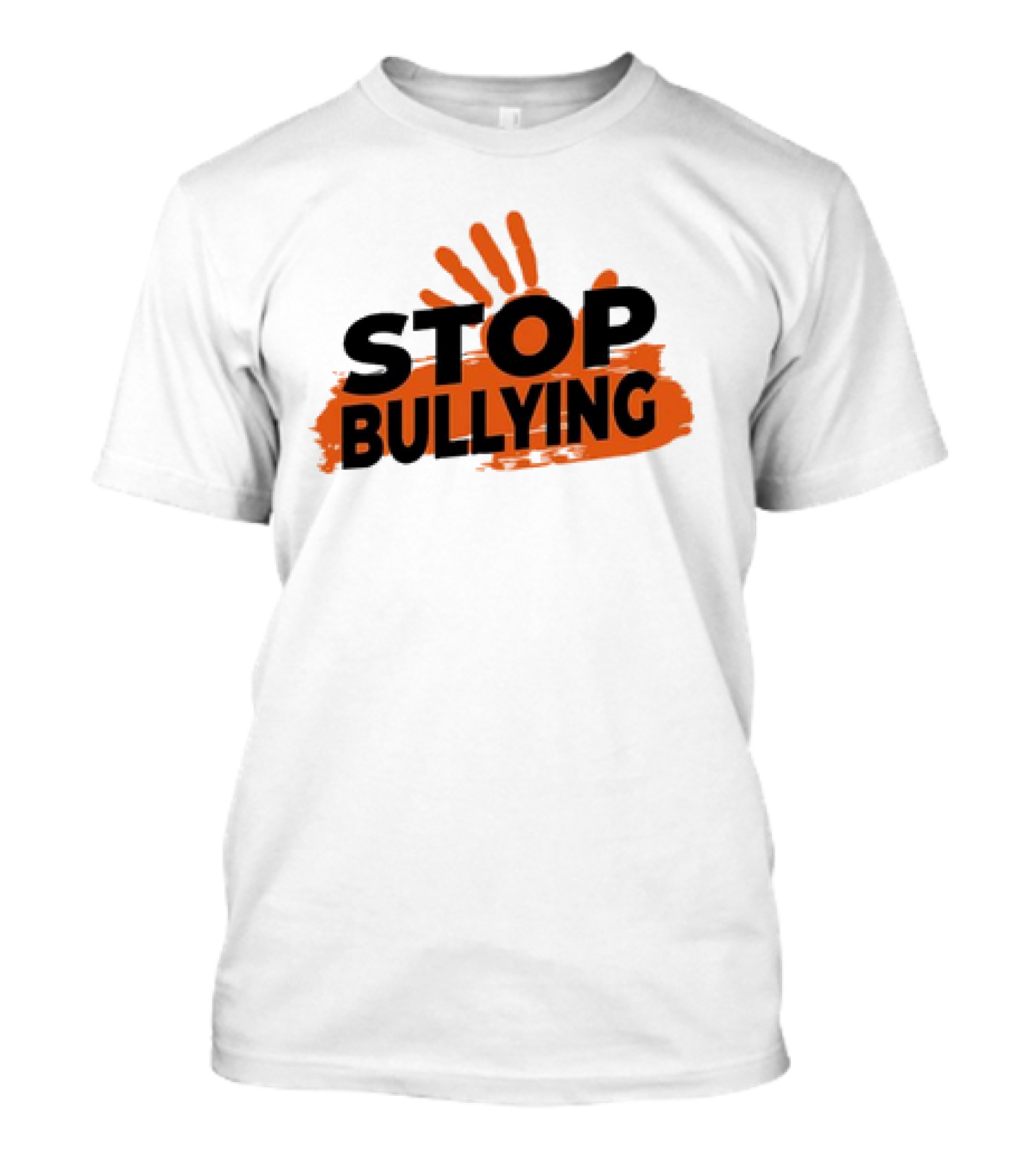 Eudy Stop Bullying Handprint Message T-Shirt