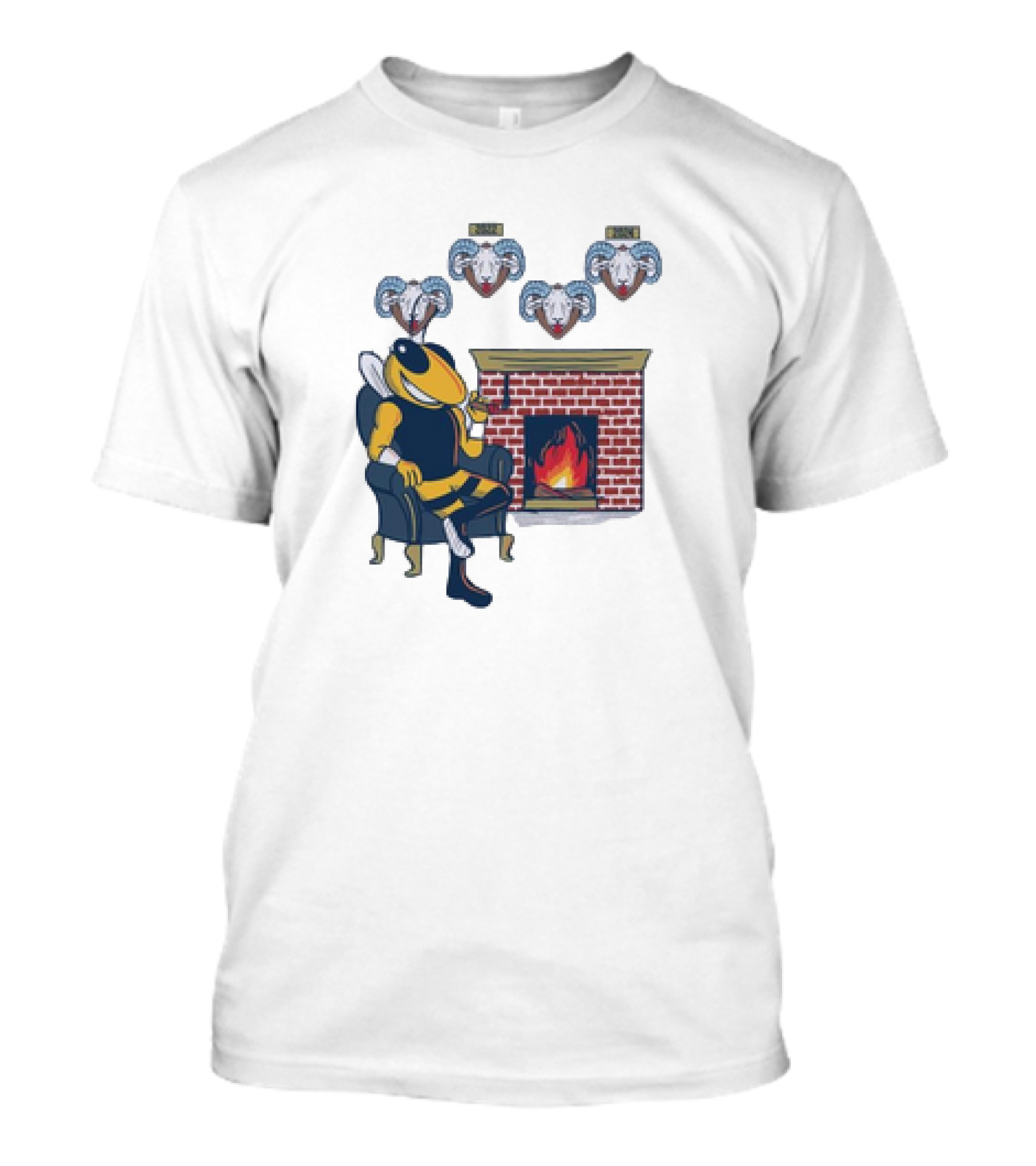 Mantel Georgia Tech Buzz Defeats UNC Tar Heels Four In-A-Row T-Shirt