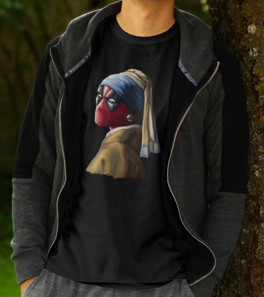 Deadpool With A Pearl Earring T-Shirt