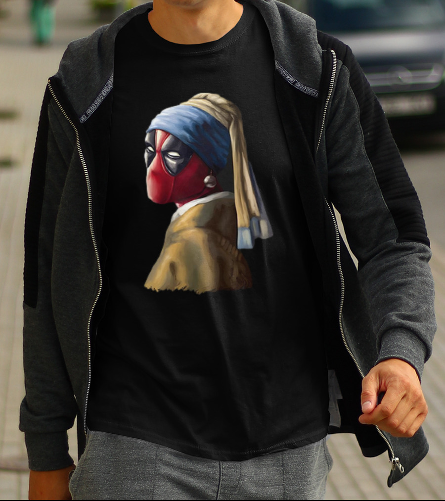 Deadpool With A Pearl Earring T-Shirt