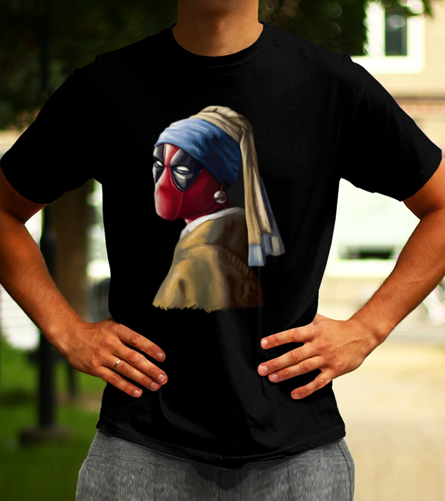 Deadpool With A Pearl Earring T-Shirt