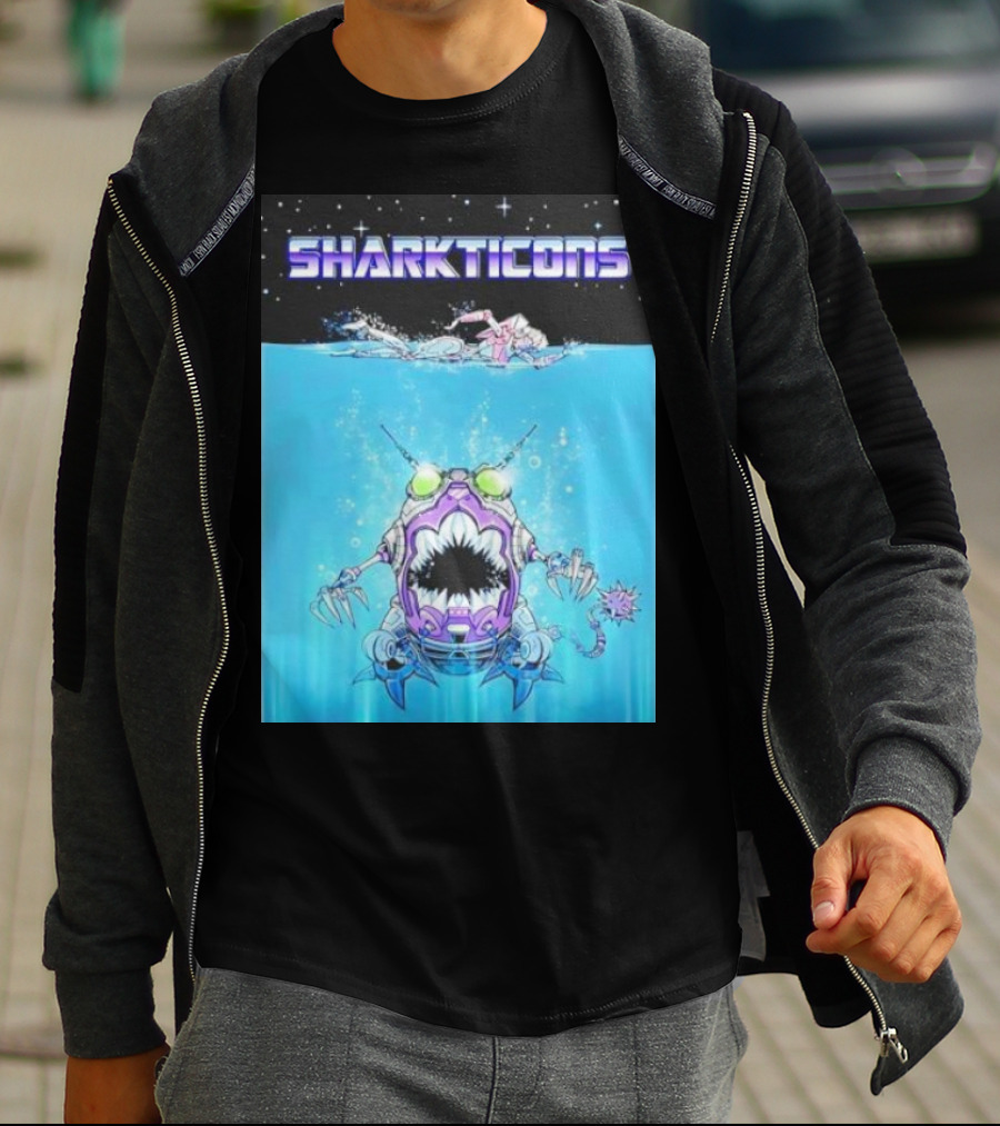 Sharkticons Underwater Robot Monsters T-Shirt