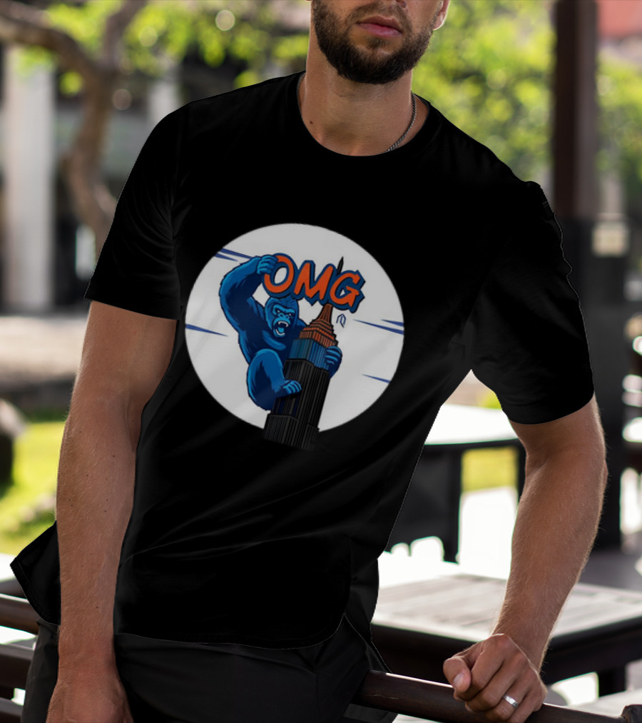 King Kong OMG Empire State Building New York Met T-Shirt