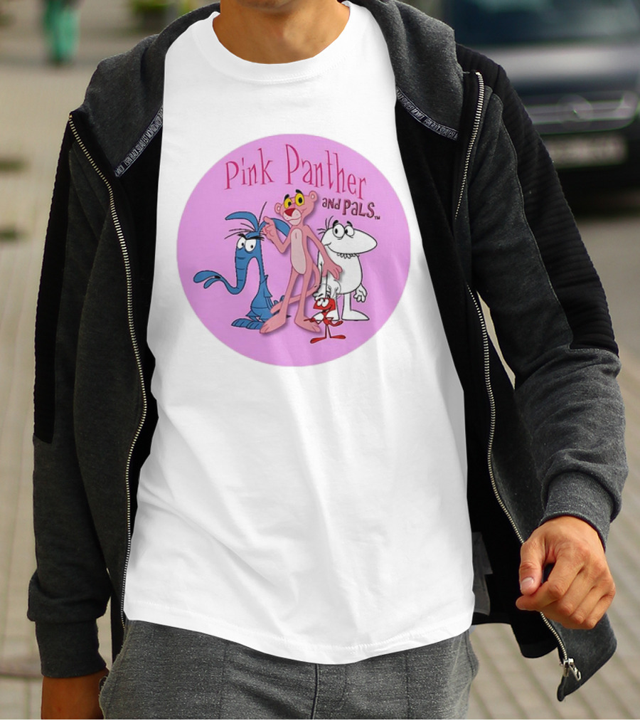 Pink Panther And Pals Circle Cartoons T-Shirt