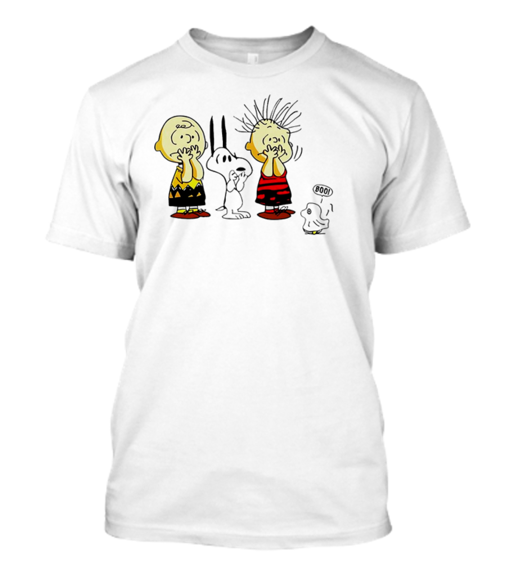 Snoopy Boo Peanuts Ghost Scare With Charlie Brown And Friends T-Shirt