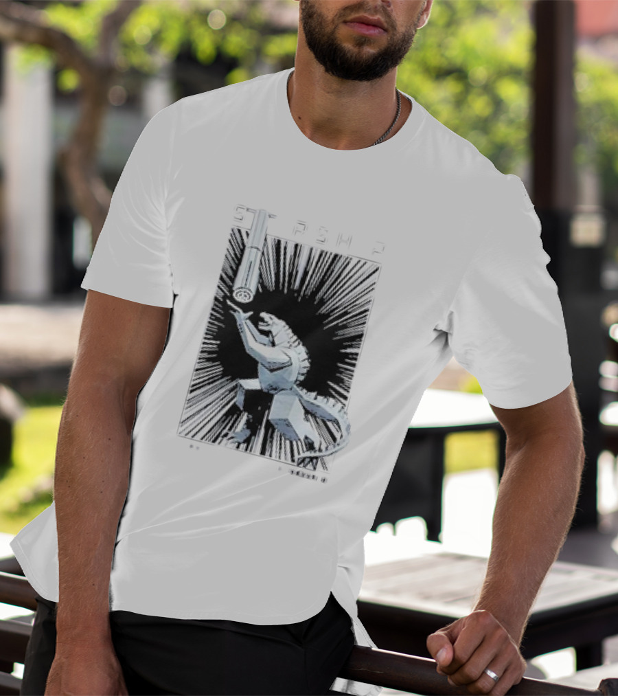 Starship Flight 5 Mecha Dinosaur Space Adventure T-Shirt