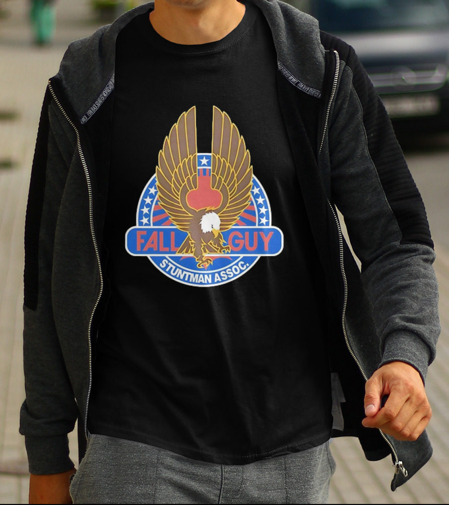 Fall Guy Stuntman Assoc Bald Eagle Emblem T-Shirt