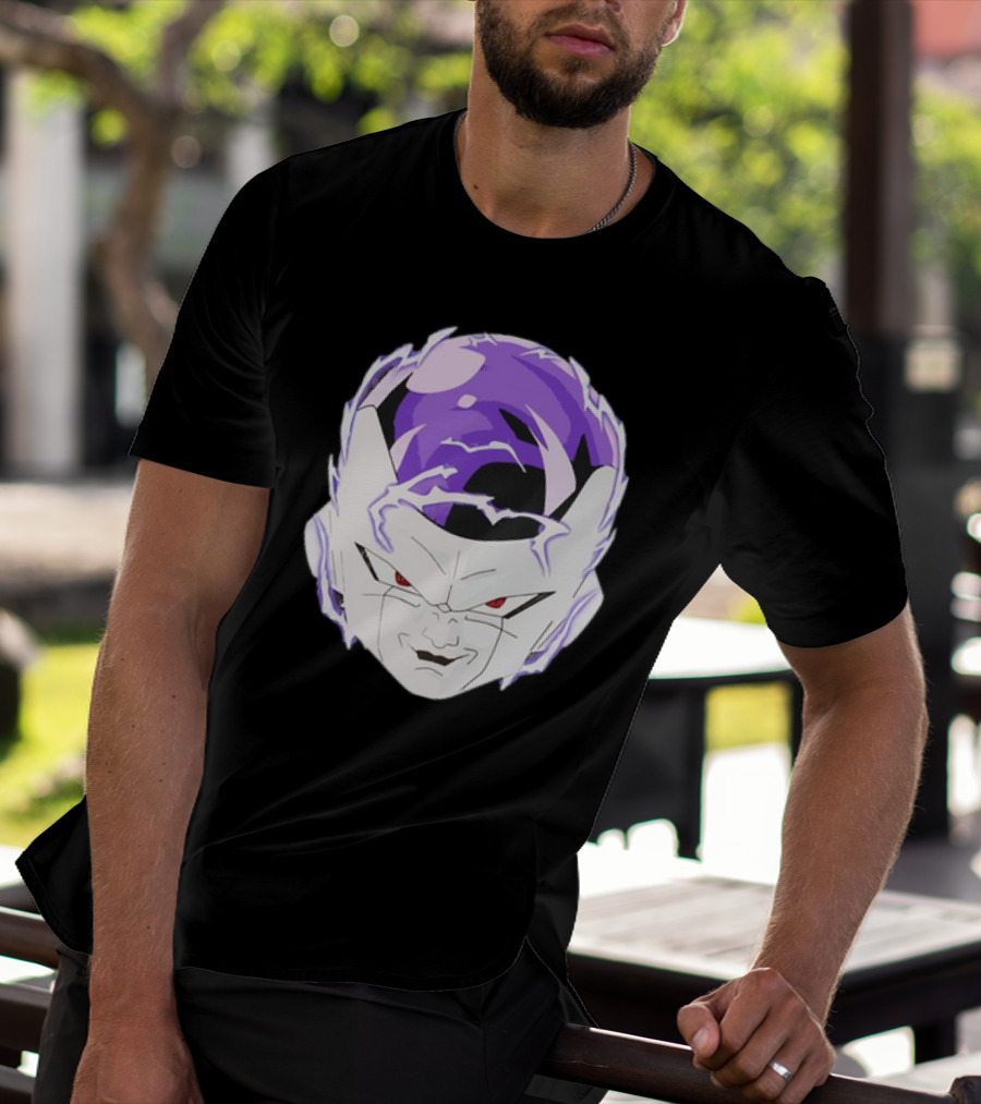 Frieza Dragon Ball Face With Purple Accents T-Shirt