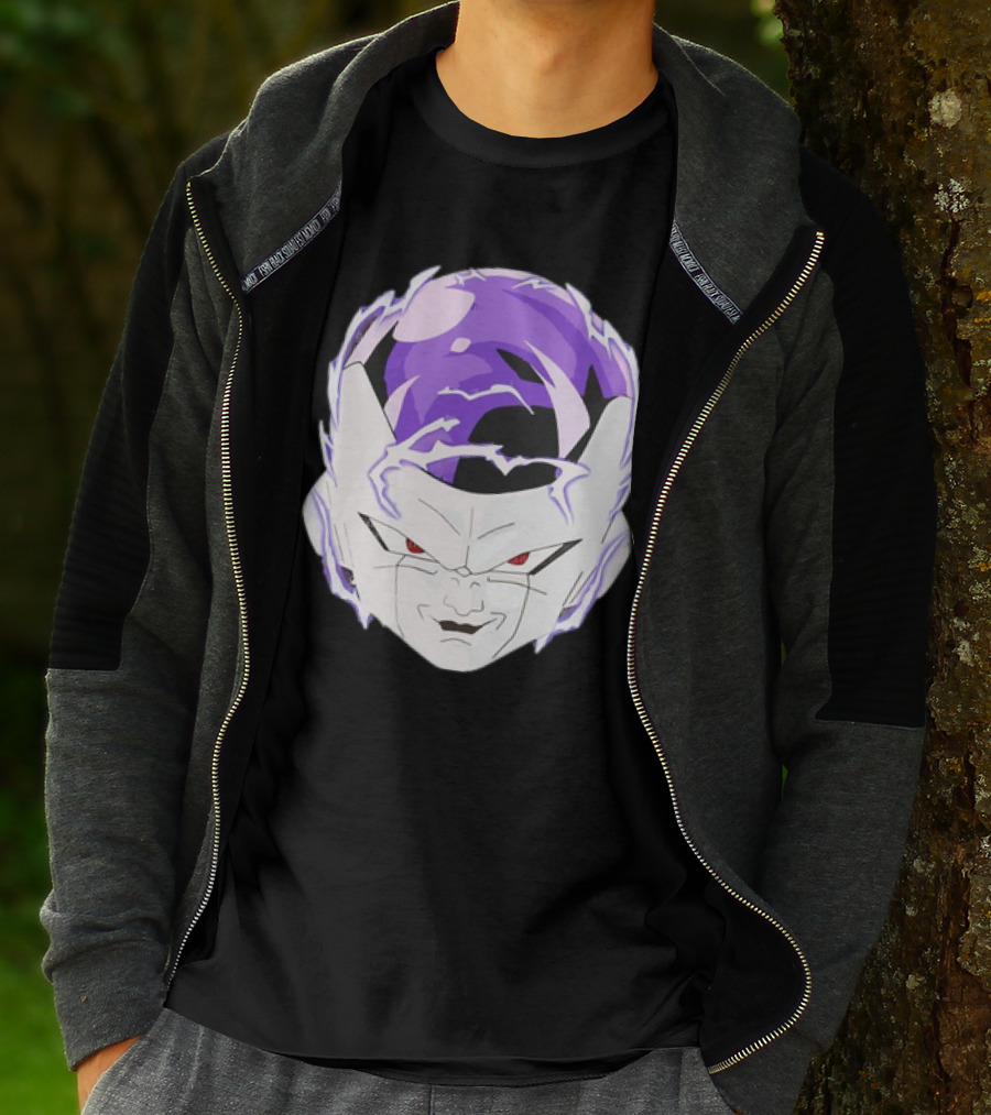 Frieza Dragon Ball Face With Purple Accents T-Shirt