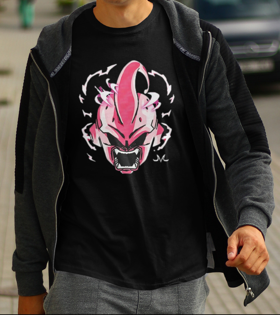 Kid Buu Dragon Ball Z Electrifying Pink Face T-Shirt