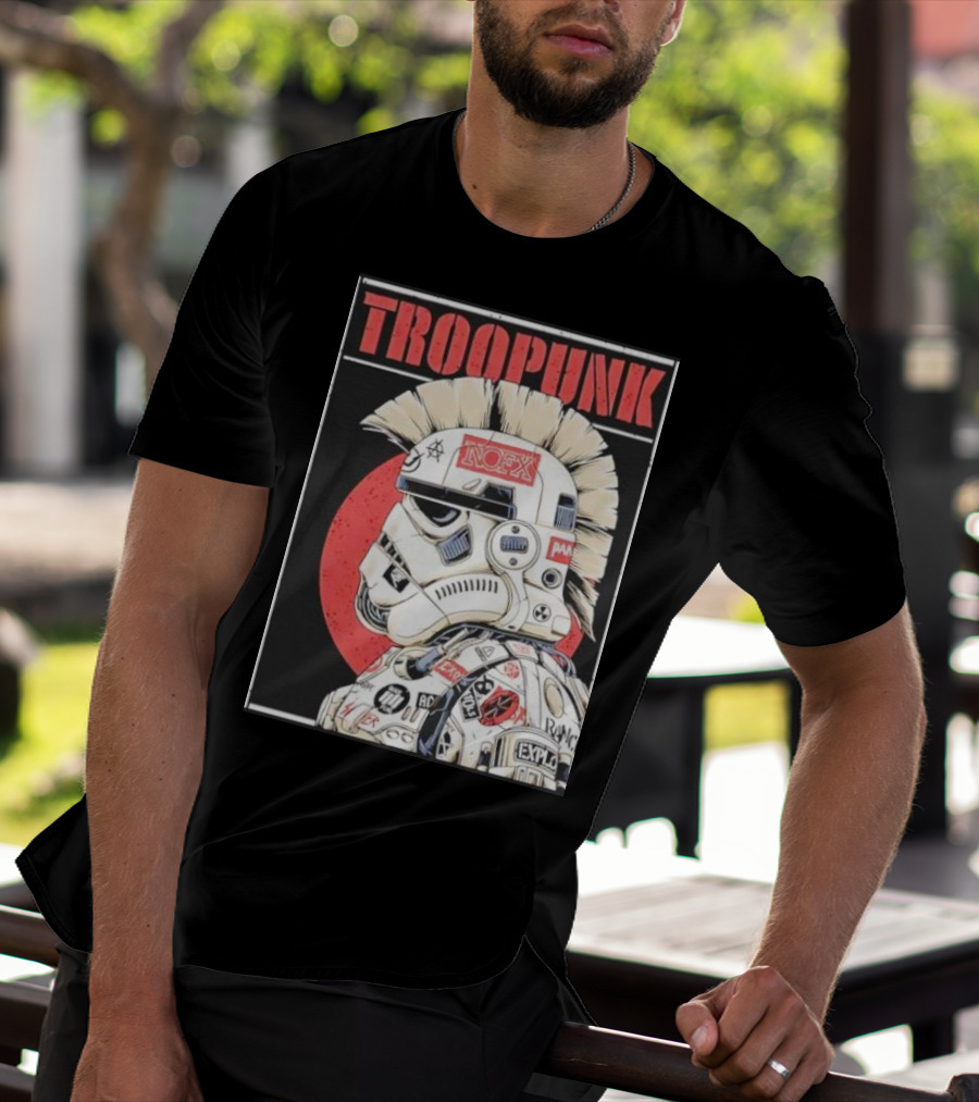 TROOPUNK NOFX Punk Rock Star Wars Stormtrooper T-Shirt