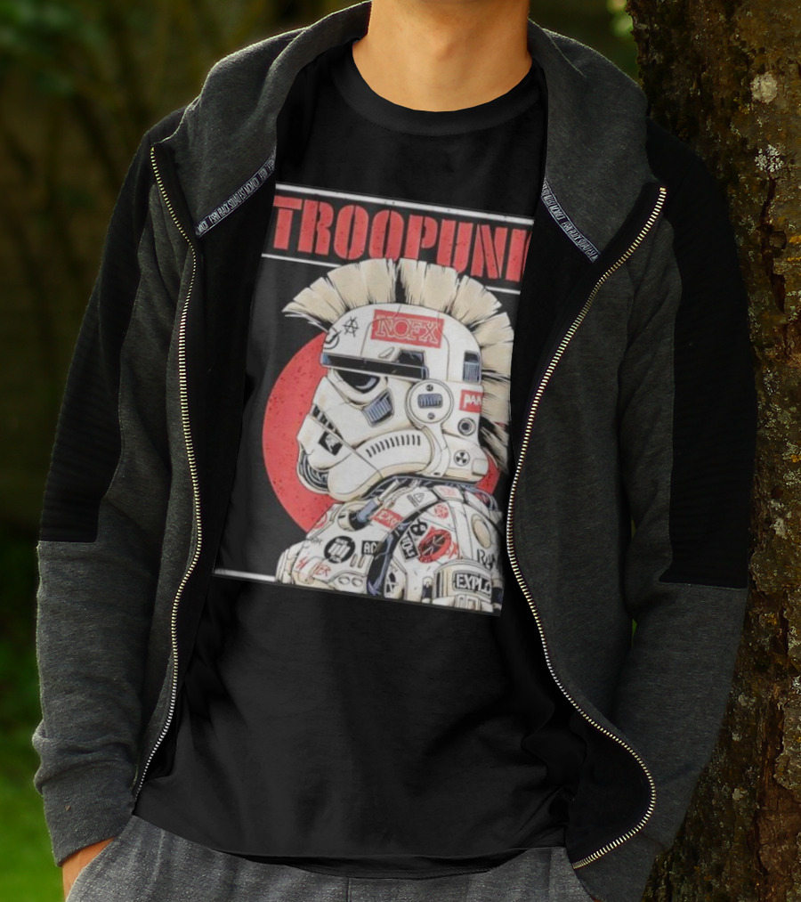 TROOPUNK NOFX Punk Rock Star Wars Stormtrooper T-Shirt