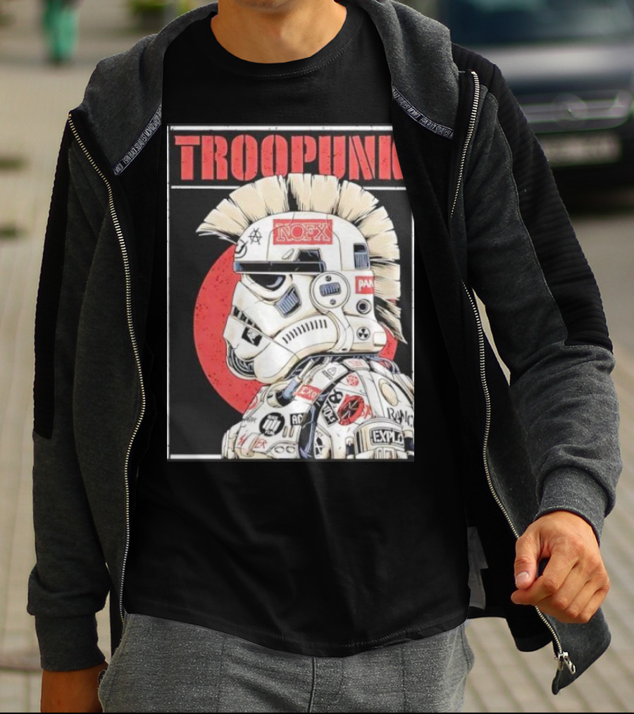 TROOPUNK NOFX Punk Rock Star Wars Stormtrooper T-Shirt