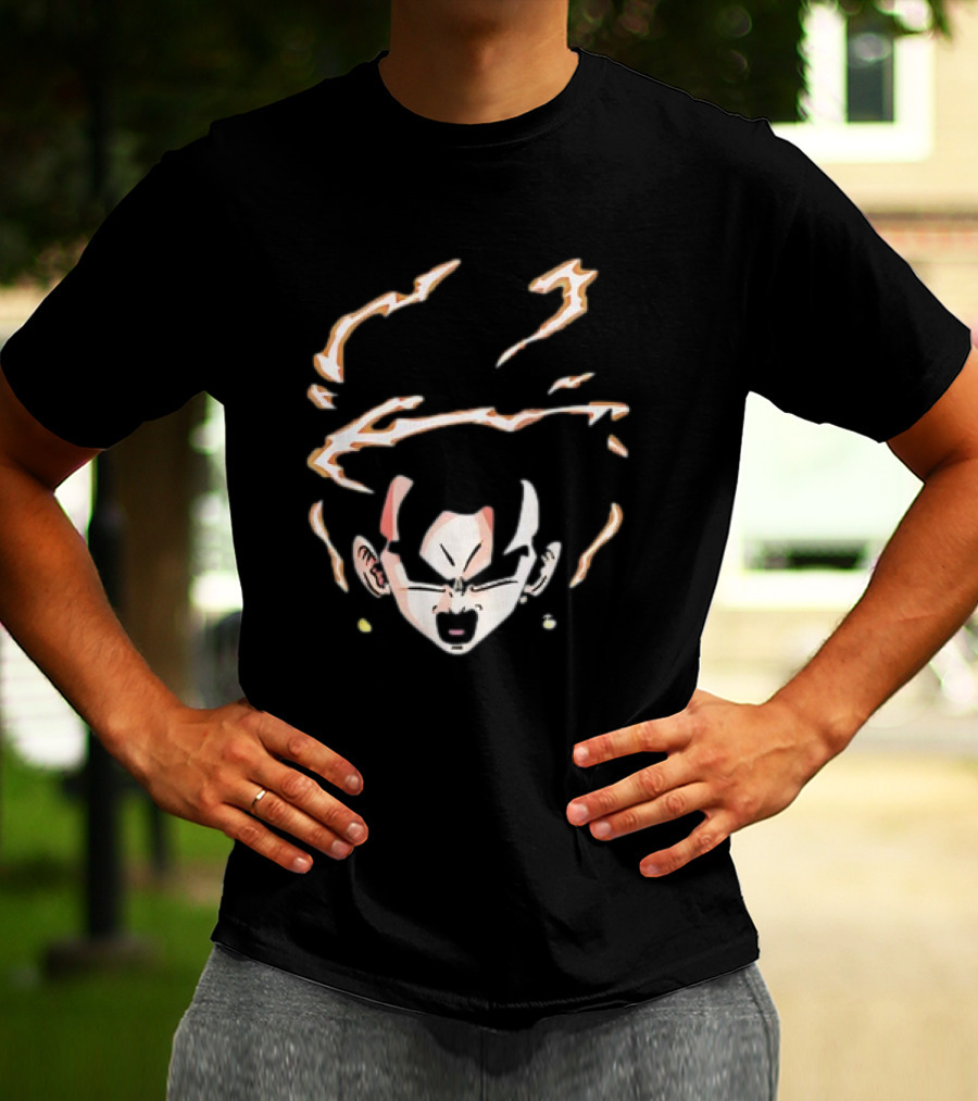 Vegito Dragon Ball Super Saiyan Fusion Face Anime T-Shirt
