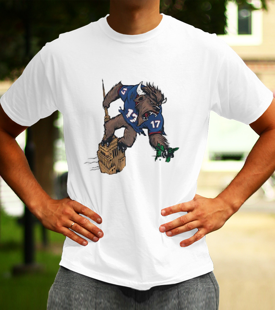 Buffalo Bills Josh Allen King Kong Shirt 17 Tower Monster T-Shirt
