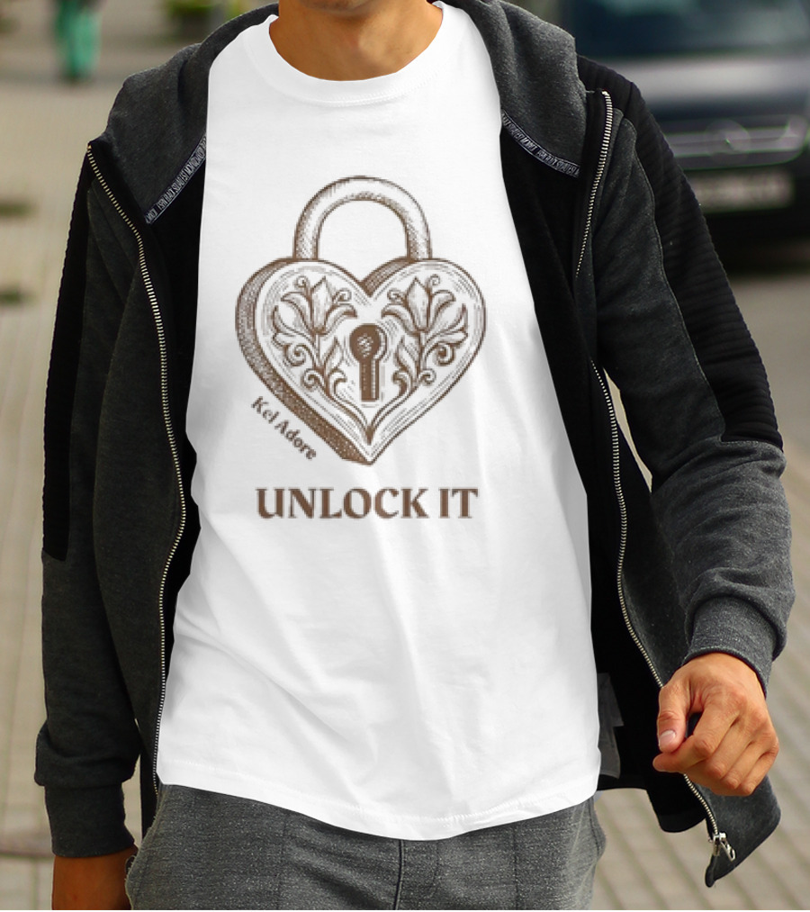 Kel Adore Unlock It Heart Padlock T-Shirt