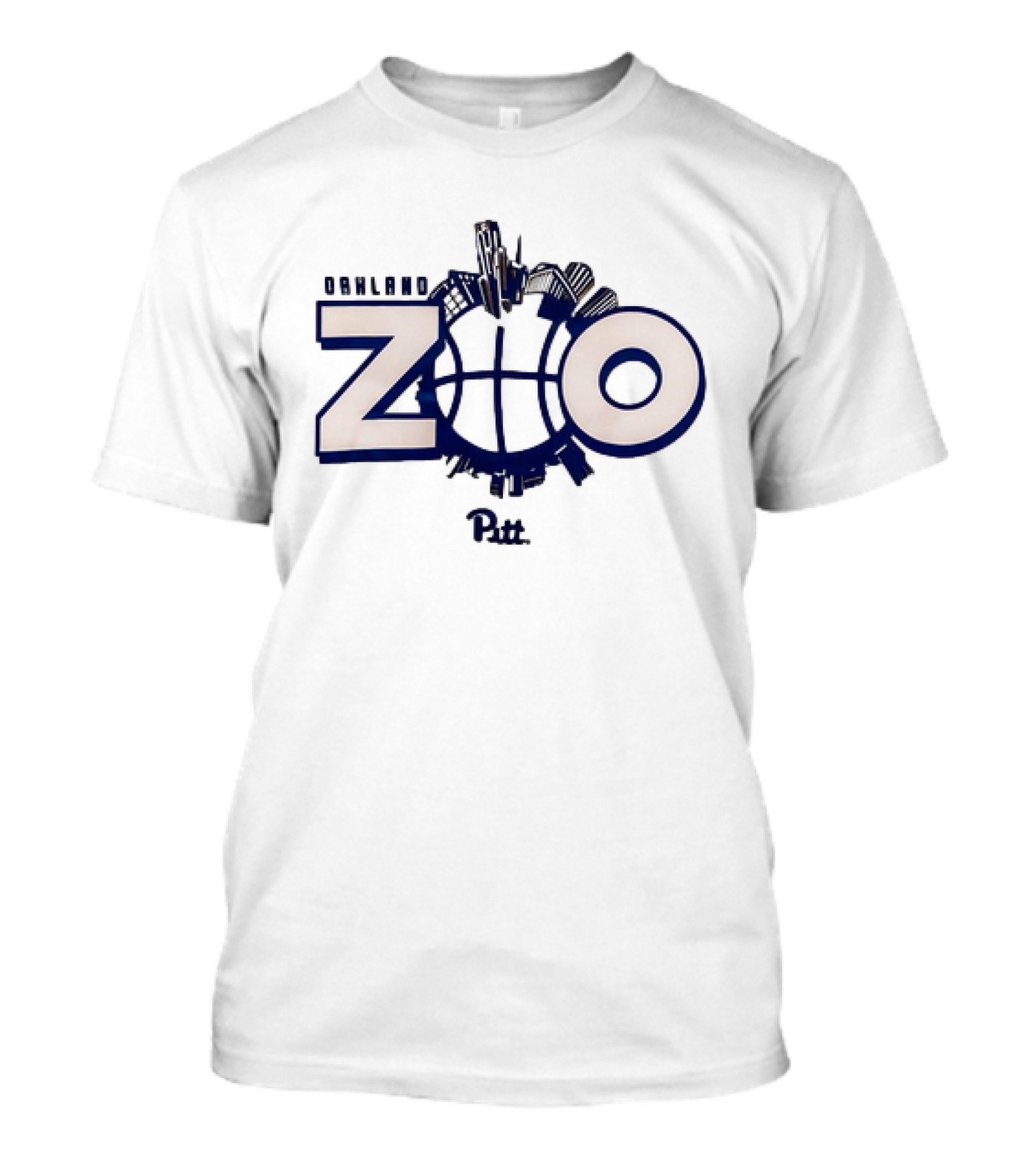 Pitt Oakland Zoo Basketball Skyline T-Shirt
