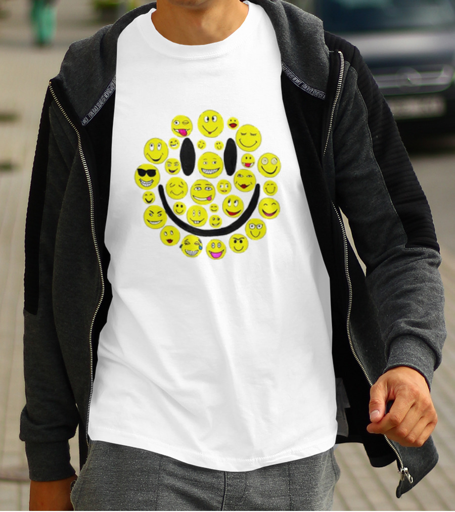 Smiles Icons Faces Collection T-Shirt