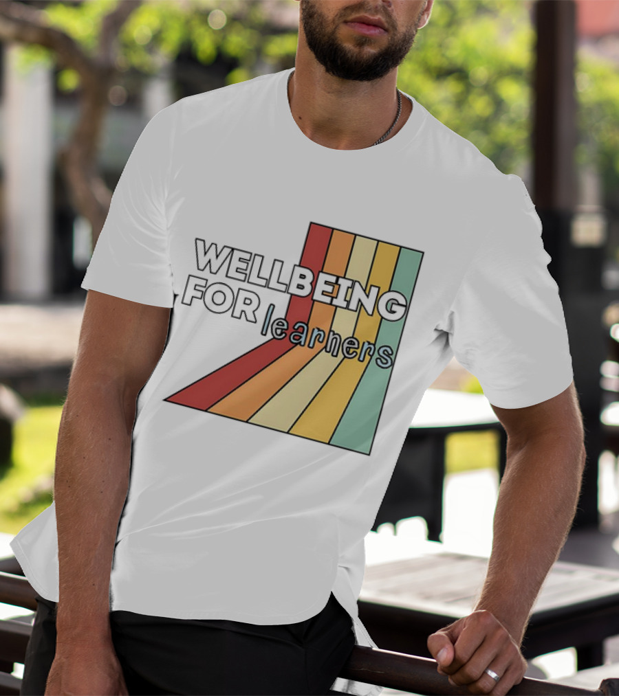 WELLBEING FOR LEARNERS Rainbow Stripes T-Shirt