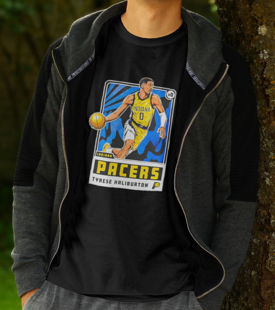 Tyrese Haliburton Indiana Pacers Vintage Player Card #0 T-Shirt