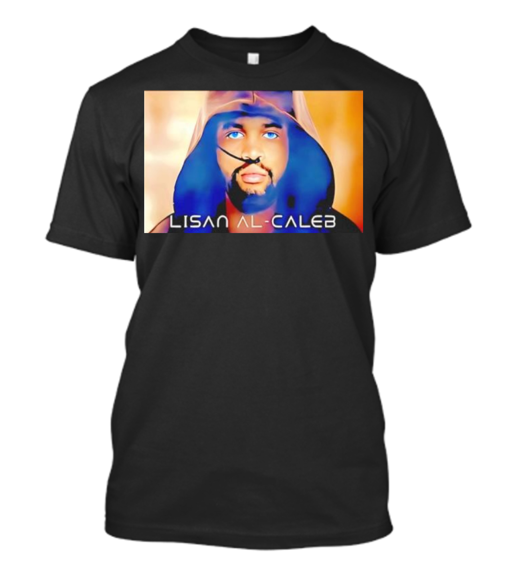 Lisan Al Caleb Blue Hooded T-Shirt