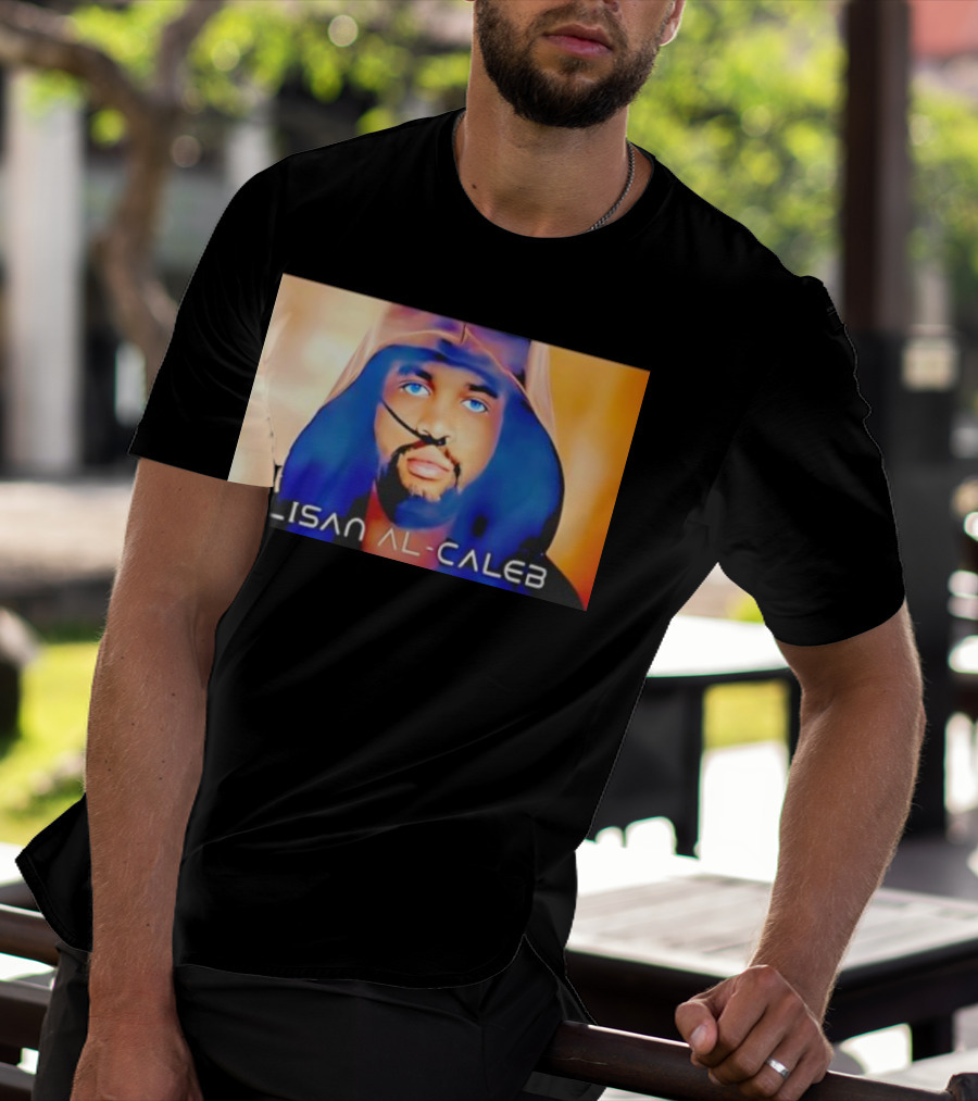 Lisan Al Caleb Blue Hooded T-Shirt