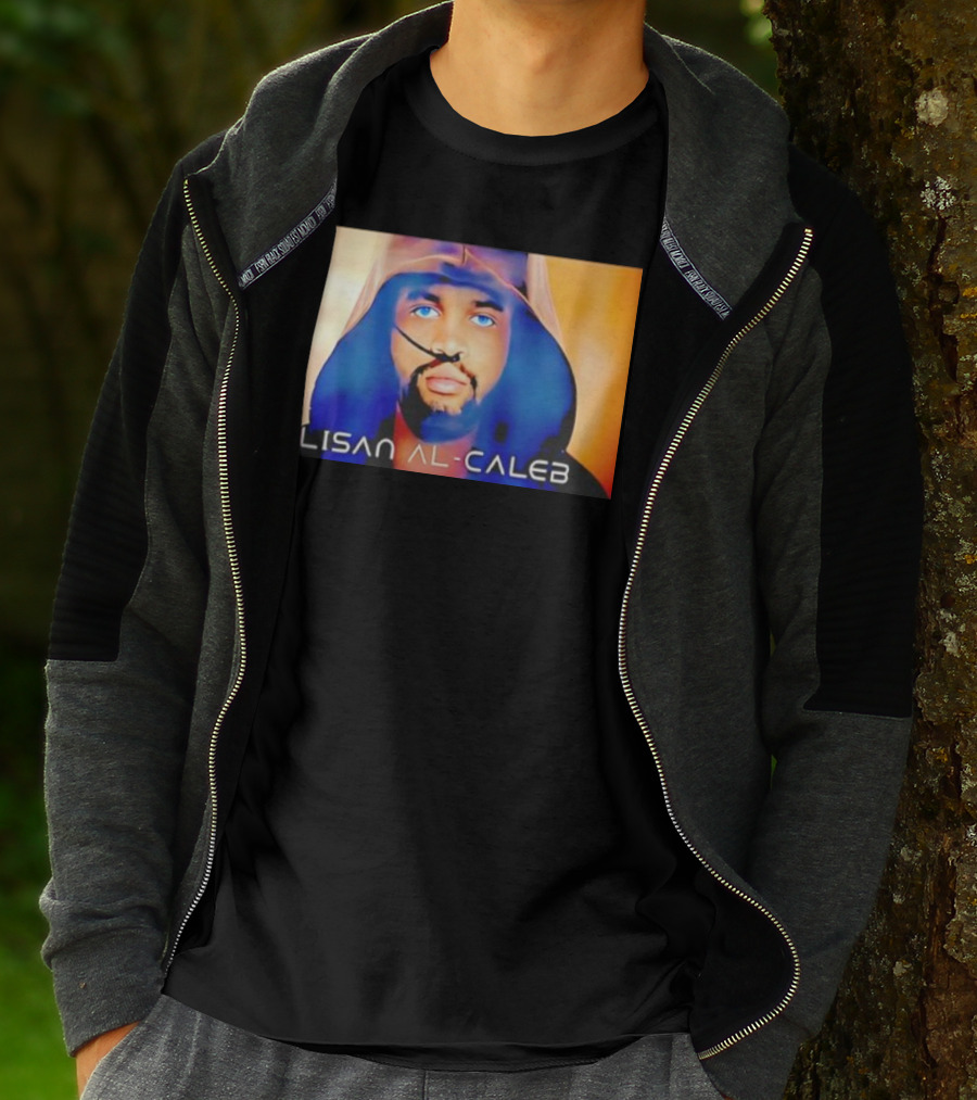 Lisan Al Caleb Blue Hooded T-Shirt