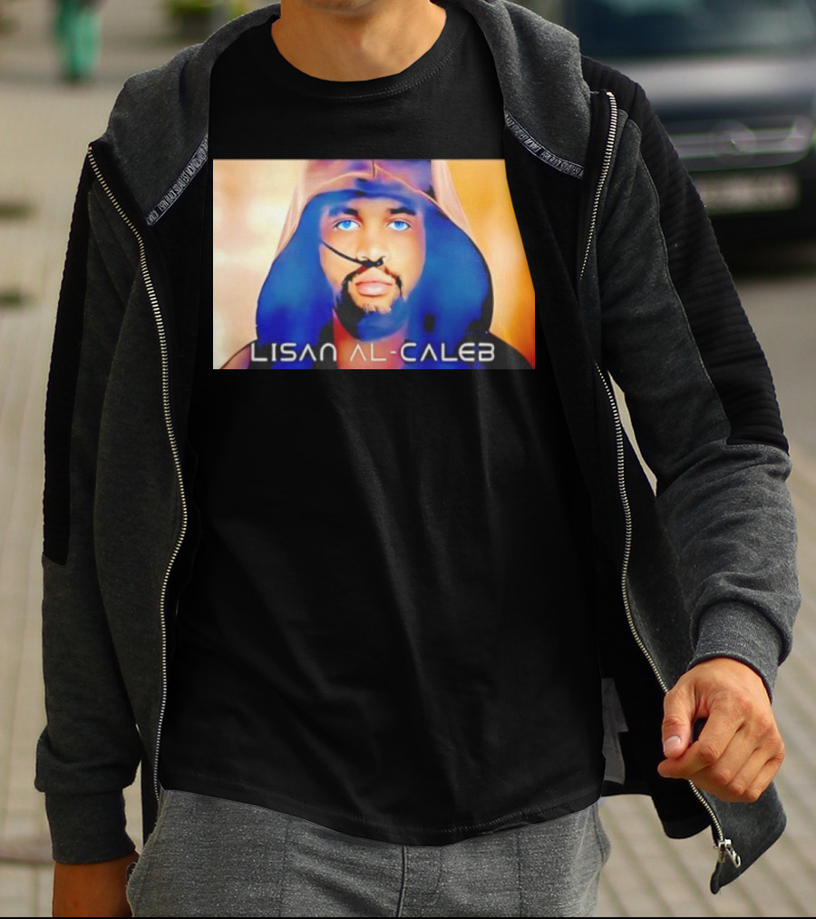 Lisan Al Caleb Blue Hooded T-Shirt