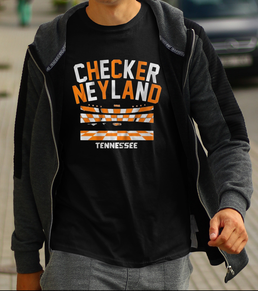 Tennessee Checker Neyland Stadium Football T-Shirt