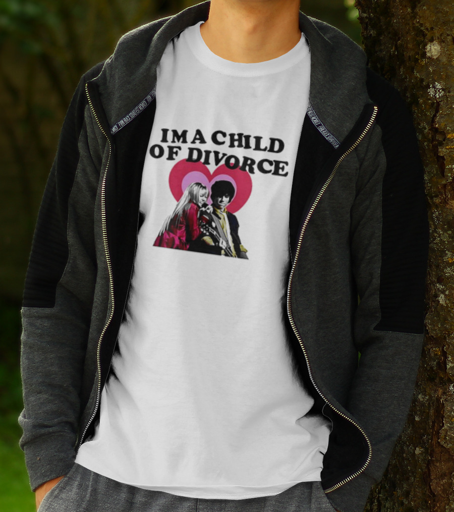 Nick Jonas Miley Cyrus I'm A Child Of Divorce Love Hearts T-Shirt