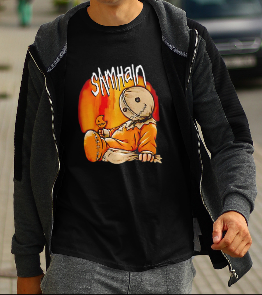 Samhain Trick 'r Treat Sam Korn's Issues Album Mashup T-Shirt