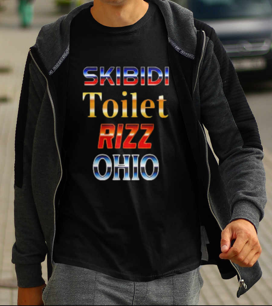 Skibidi Toilet Rizz Meme Ohio Trend T-Shirt